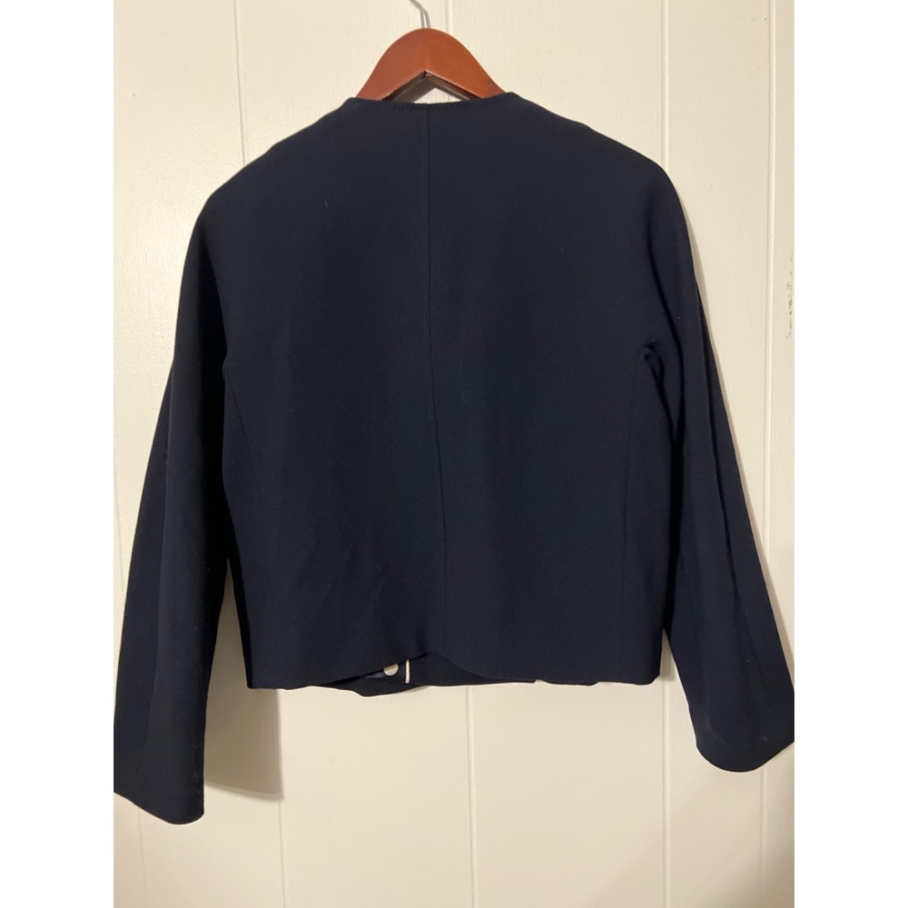 LK Bennett Navy Double-Breasted Pea Coat - Picture 2 of 4